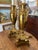 French Mid 19th Century Gilt Bronze Neoclassical Louis XVI Double Handle Urn Lamps With Paw Feet - A Pair For Sale - Image 3 of 12