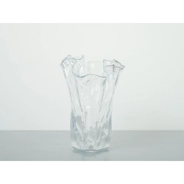 Mid-Century Modern Mid-Century Finnish Glass Vase by Pertii Kalioninen for Muurla For Sale - Image 3 of 12