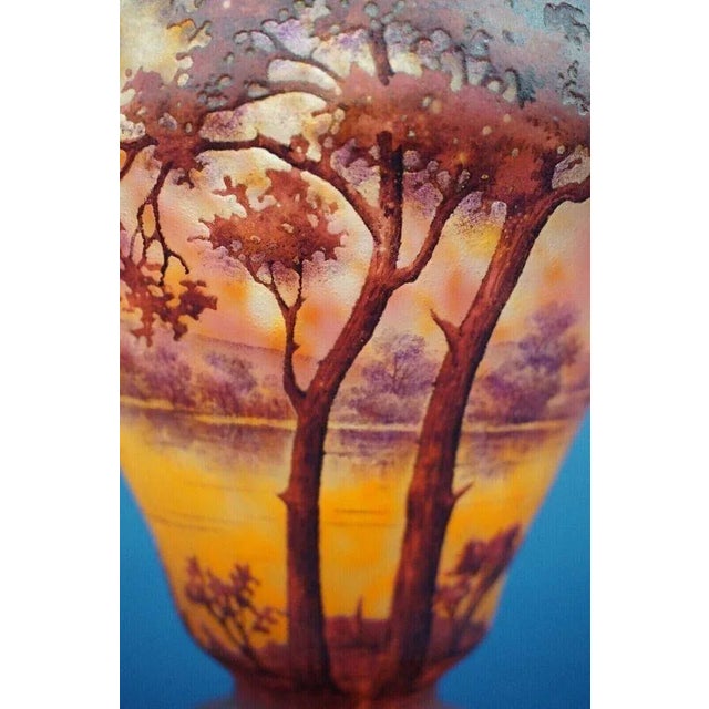 20th Century Blown Glass Vase with Lorraine Cross from Daum Nancy, France, 1890s For Sale - Image 10 of 18