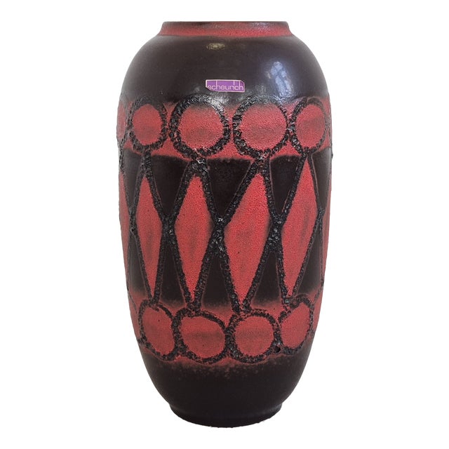 Mid-Century Ceramic Floor Vase from Scheurich, Germany, 1960s For Sale