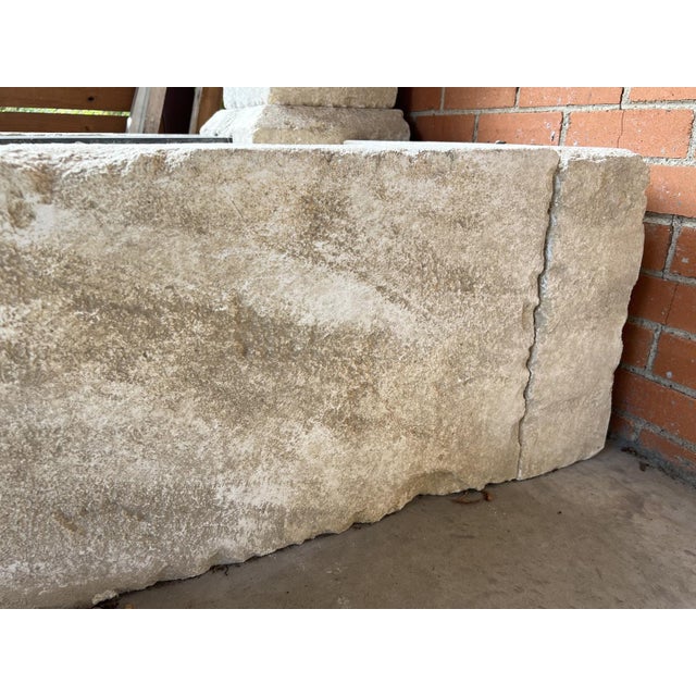 Cucuron Single Pillar Limestone Wall Fountain From the South of France For Sale - Image 11 of 14