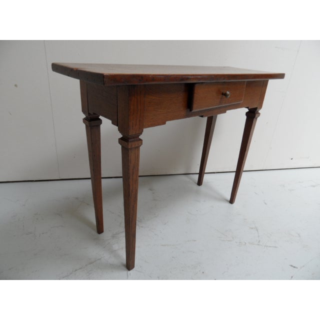 Side Table in Oak For Sale - Image 3 of 11