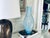 1970s Vintage 1970s–1980s Murano-Style Handblown Art Glass Vase, 21" Tall Blue With Gold Silver Flecks For Sale - Image 5 of 18