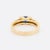 Vintage Solitaire Gold Sapphire and Diamonds Circa 1970, Size 6.5 For Sale - Image 6 of 7
