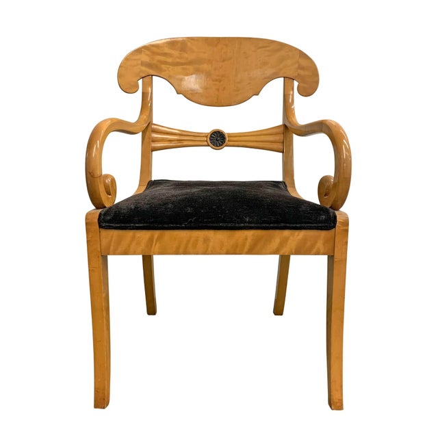 Art Deco 19th Century Swedish Karl Johan Chairs - a Pair For Sale - Image 3 of 11