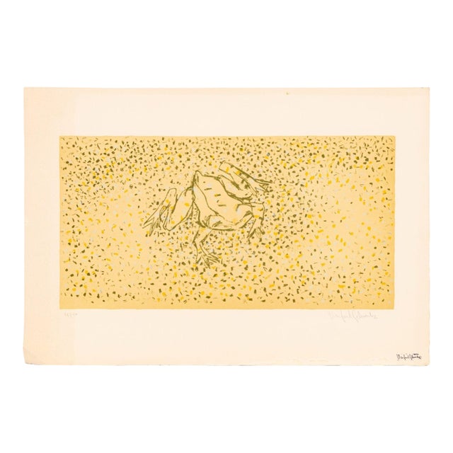 Manfred Schwartz "Frog at Etretat" Lithograph For Sale