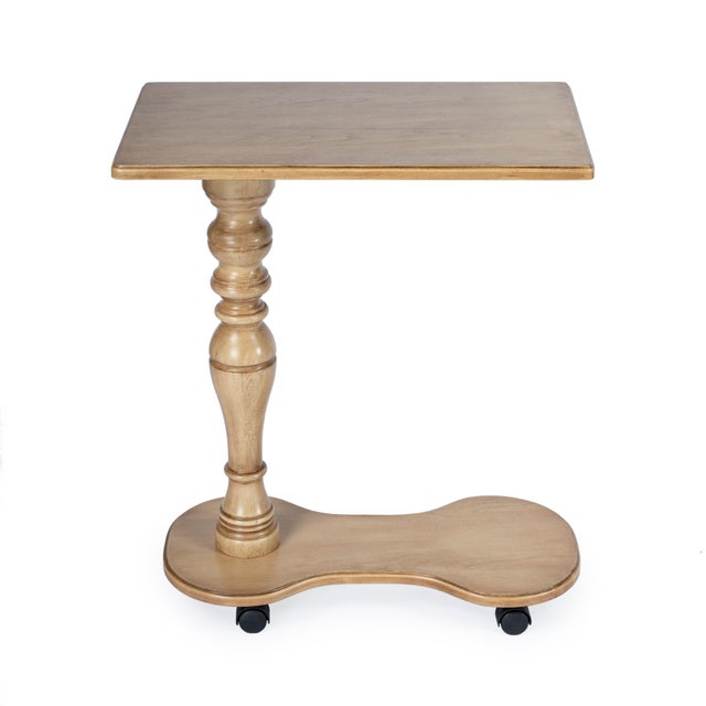 Mabry Mobile Tray Table, Beige For Sale - Image 9 of 9