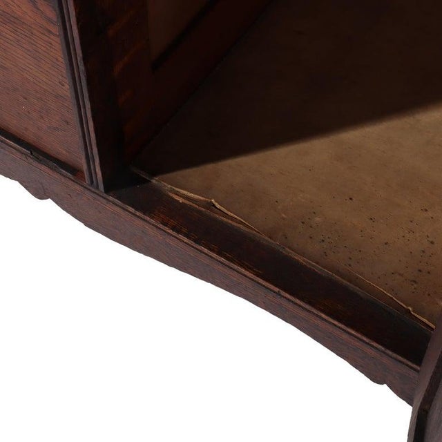Antique Oak Hotel Wash Stand With Mirror C1920 For Sale - Image 12 of 14