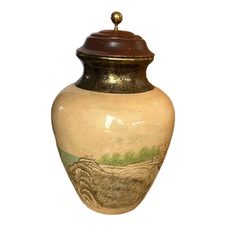 Maitland Smith Painted Urn, 2000s For Sale