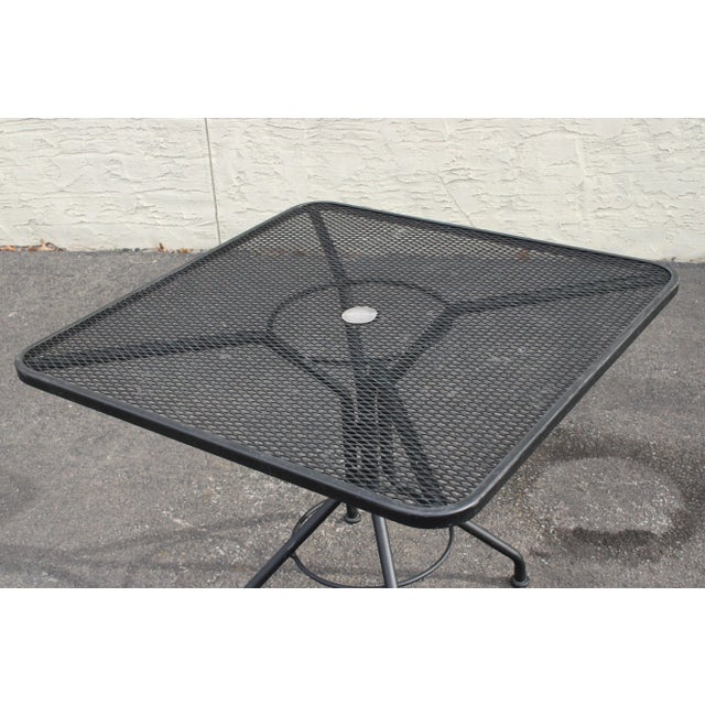2000 - 2009 Early 21st Century 'Metro' Wrought Iron Outdoor Dining Set - 3 Pieces For Sale - Image 5 of 13