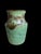 Vintage Studio Art Drip Glaze Green Pottery Vase. For Sale - Image 6 of 6