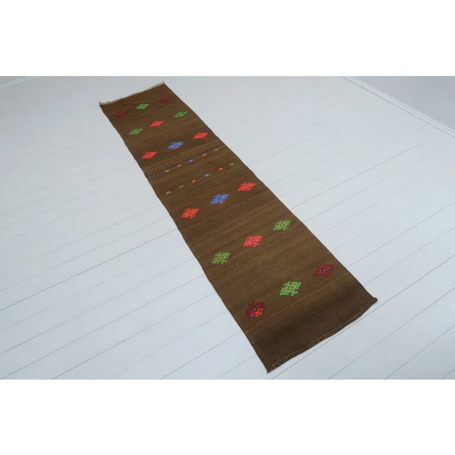 Vintage Turkish Kilim Runner-2′4″ × 9′5″ For Sale - Image 13 of 13