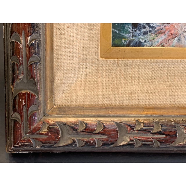 Illinois Artist Walter Moskow Nude "Vegas at Night" Oil on Board For Sale - Image 9 of 12