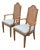 Vintage Cane Back Dining Arm Chairs - Set of 2 For Sale