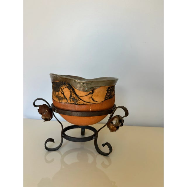 Art Deco 1950s Pottery Table Planter For Sale - Image 3 of 7