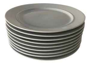 Midcentury Style “dansk” Set of 9 White7.75”D Plates