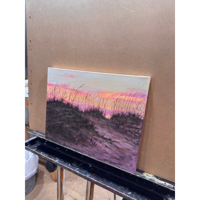 Coastal Twilight Dunes by Kathleen Varadi, 2026 Oil on Canvas For Sale - Image 3 of 8