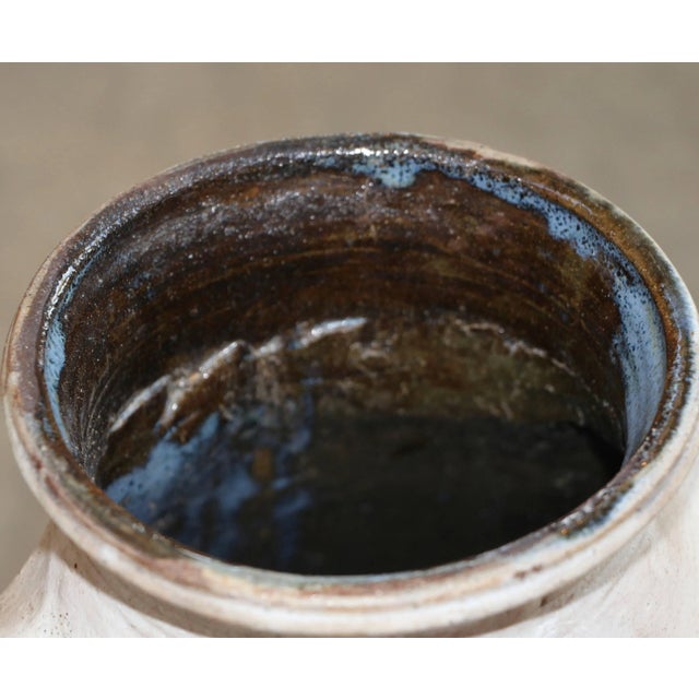 Stoneware Sculpture With Great Form and Color Signed For Sale - Image 4 of 11