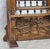 Antique 1890s Tiger Oak Over Mantel With Bowed Glass Cabinet & Beveled Mirrors For Sale - Image 11 of 17