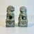 1970s Vintage Chinoiserie Boho Chic Hand Carved Granite Foo Dogs Sculptures - A Pair For Sale - Image 4 of 11