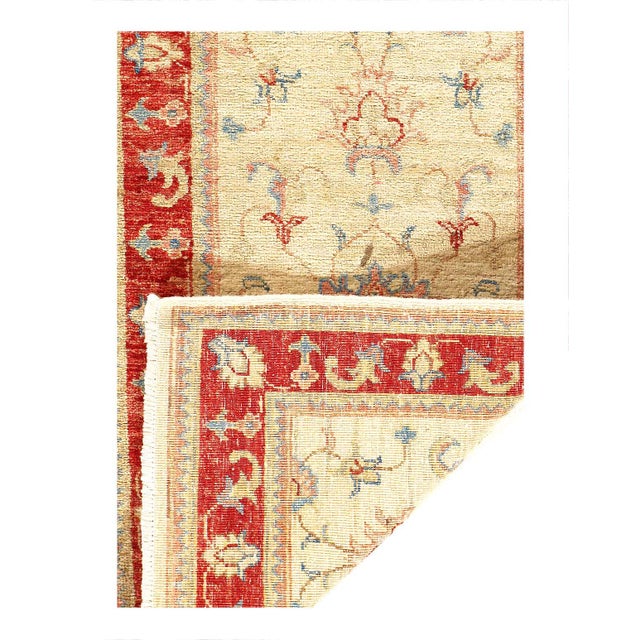 Traditional Pasargad DC Ivory Fine Hand Knotted Runner Rug For Sale - Image 3 of 3