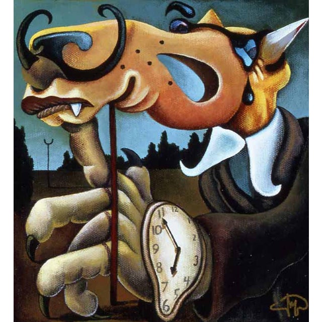 Markus Pierson "Art History Coyote Portraits of Magritte and Dali" 2 Serigraphs For Sale In Denver - Image 6 of 6