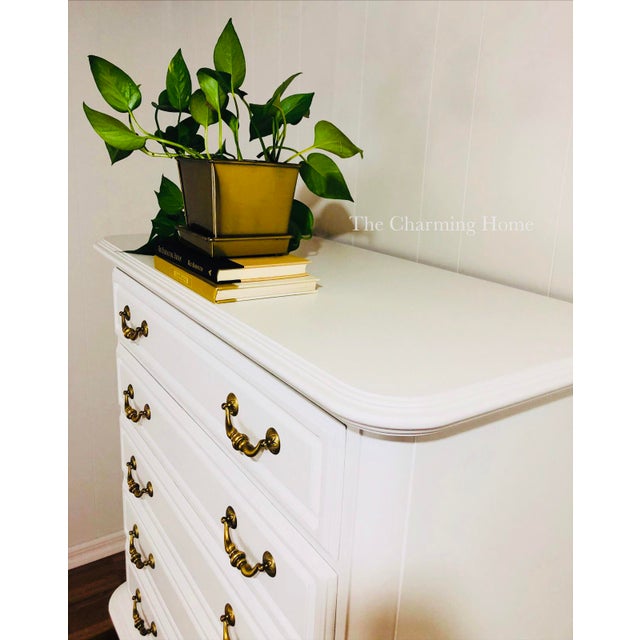20th Century Traditional Ethan Allen White 7 Drawer Chest Chairish