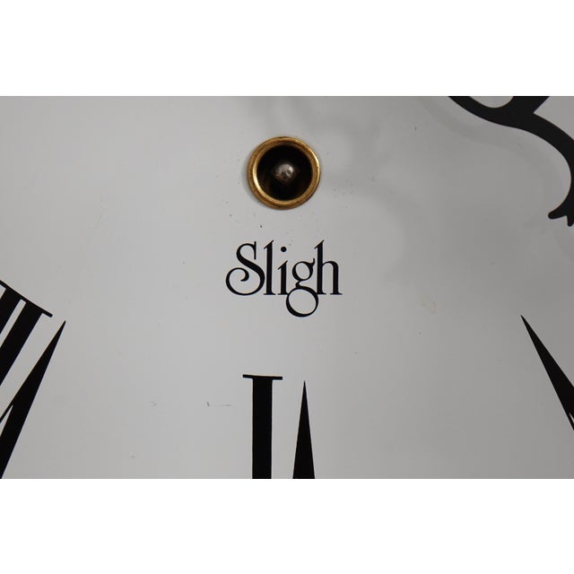 Sligh Model 743-1 Mahogany Wall Hang Clock For Sale - Image 10 of 12