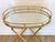 1970s Gold Faux Bamboo Mirrored Tray Table For Sale - Image 5 of 5