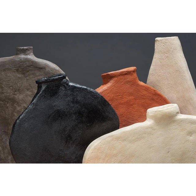 Ceramic Oval Vase by Willem Van Hooff For Sale - Image 7 of 9