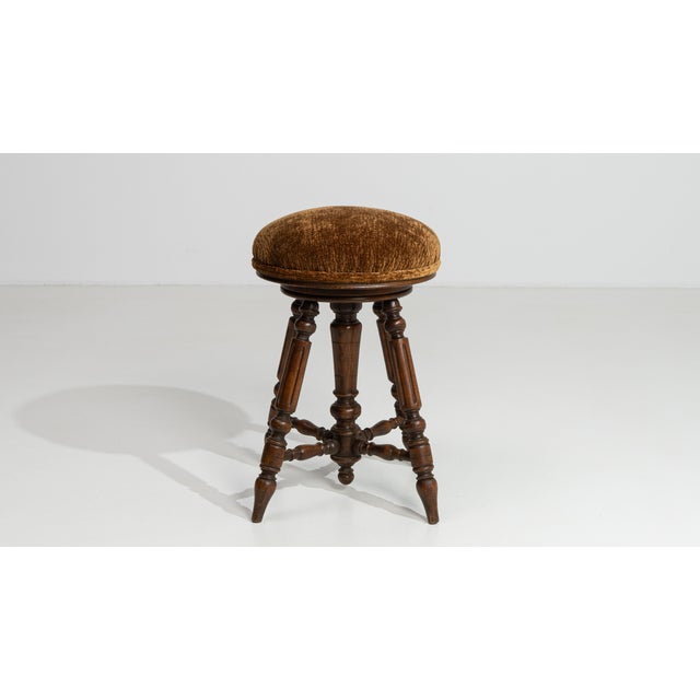 19th Century Napoleon III Adjustable Piano Stool For Sale - Image 13 of 14