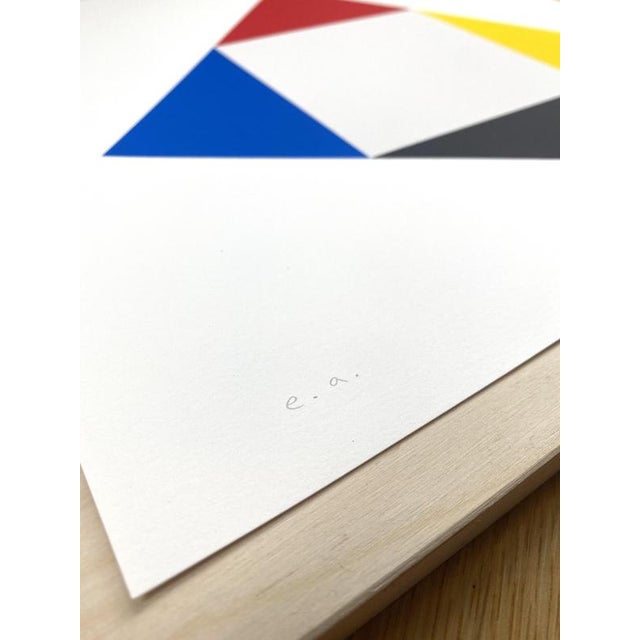 Out of square ii by jo niemeyer for ca franches montagnes, 2021this handprinted serigraph, titled out of square ii, is a...