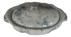 Porcelain Serving Covered Bowl