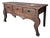 Vintage Primitive Hand Carved Console Table For Sale