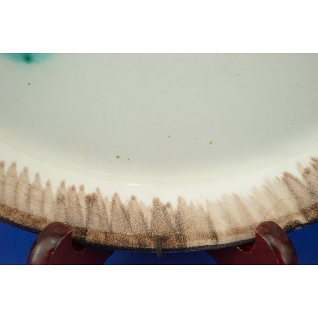 Musa Roma Majolica Ceramic Plate with Airbrush Decoration, 1900s For Sale - Image 16 of 18