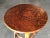 1950s Restored Rattan "Double Circle" Side Table with Mahogany Top For Sale - Image 4 of 5
