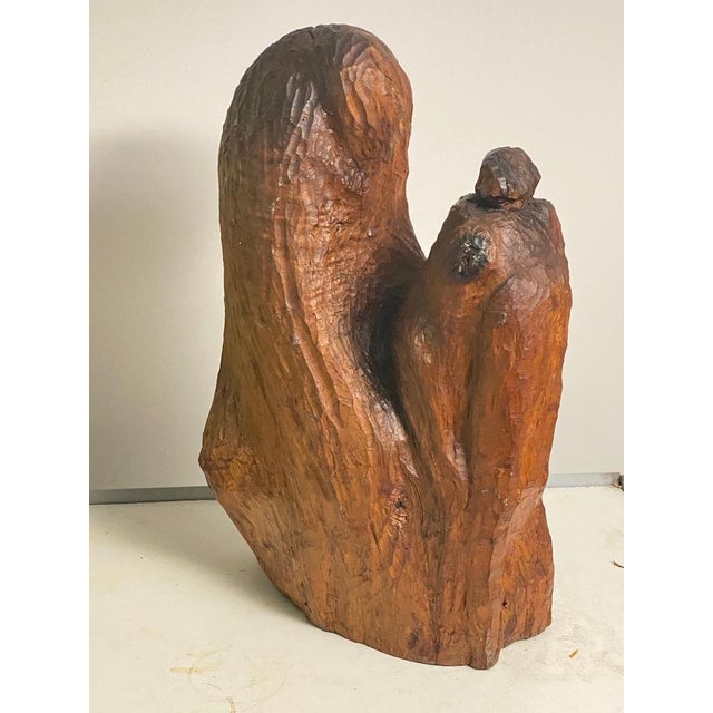 Brutalist Sculpture in Wood, France, 1950s For Sale - Image 16 of 17