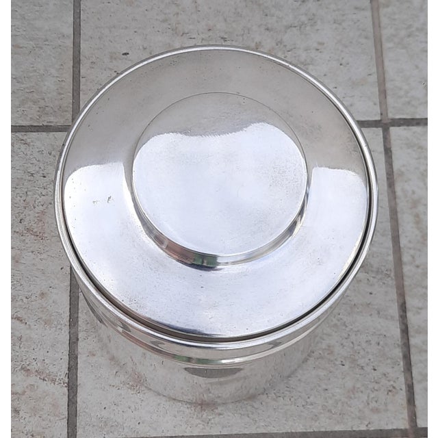 Silver Ice Bucket by Aldo Tura for Macabo For Sale - Image 8 of 18