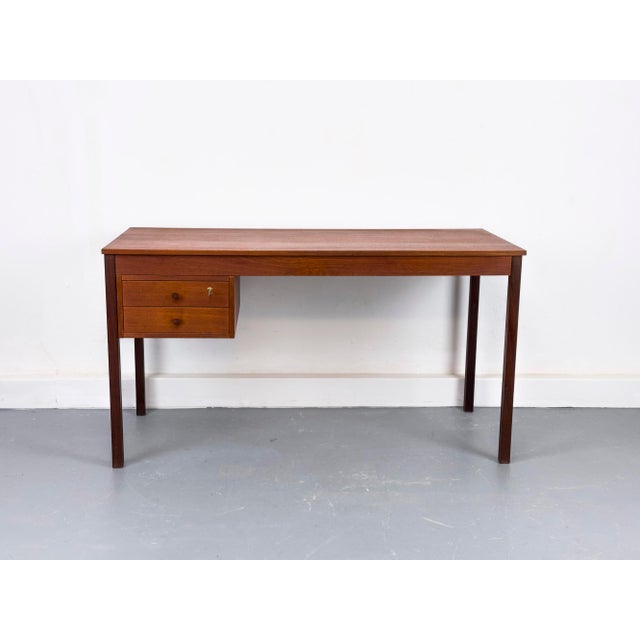 1960s Teak Desk with Drawers from Domino Møbler, 1960s For Sale - Image 5 of 18