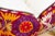 19th Century Saida Antique Uzbek Suzani Linen Pillow For Sale - Image 5 of 7