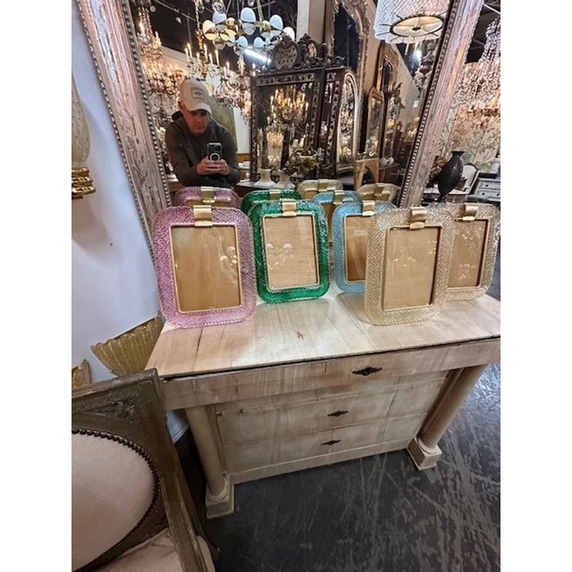 Modern Murano Picture Frame For Sale - Image 3 of 5