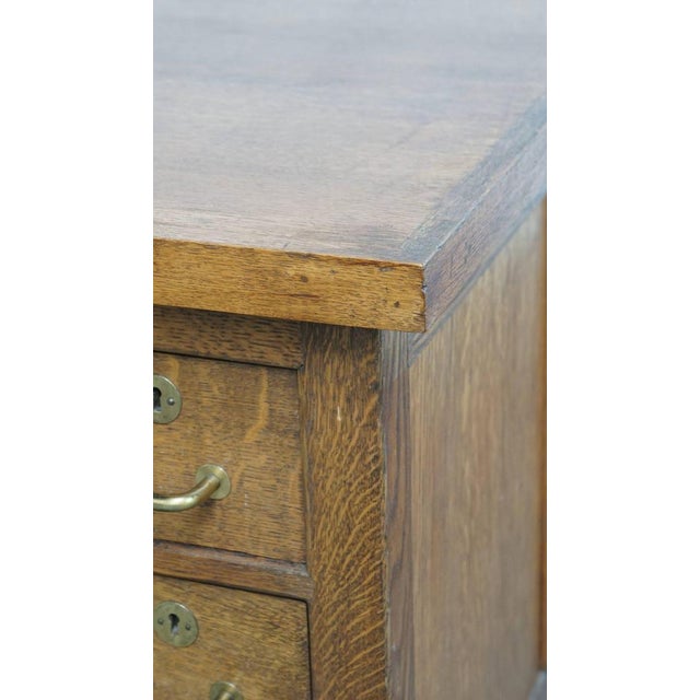 Art Deco Desk in Oak For Sale - Image 11 of 15