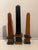 Vintage Neoclassical Two-Tone Wood Obelisks - Set of 3 For Sale In Los Angeles - Image 6 of 8