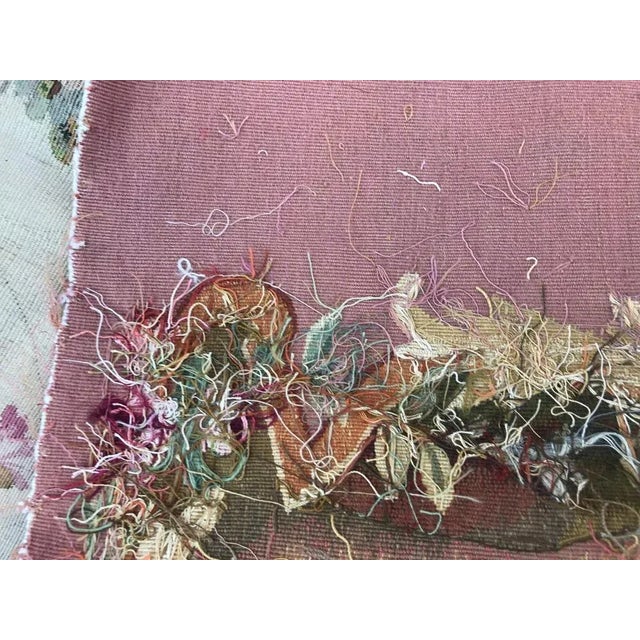 Aubusson Cushion Cover Tapestry For Sale - Image 9 of 10