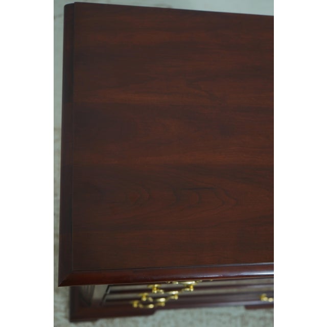 Brown Pair of Henkel Harris Model 116 Cherry Nightstands For Sale - Image 8 of 18