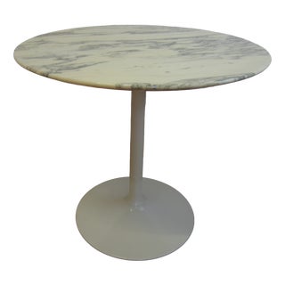 Tulip Side Table with Marble Top from Opal Möbel, 1970s For Sale