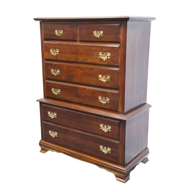 CRESENT FURNITURE Solid Cherry Traditional Style 40" Chest on Chest 2216 53" High 40.5" Wide 19" Deep We specialize in...