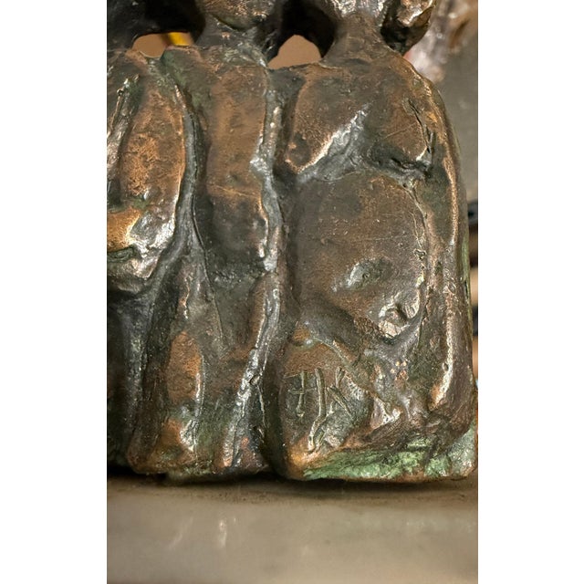 Frank Kleinholz, Bronze Sculpture Marble Base Wpa Artist Nyc Frank Kleinholz American Modernist For Sale - Image 12 of 12
