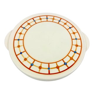 Art Deco Ceramic Cake Plate from VVB Elsterwerda, 1940s For Sale