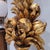 Wood Trim Medici Cup Wall Sconce in Carved and Gilded Wood, Spain, 1950s For Sale - Image 7 of 17